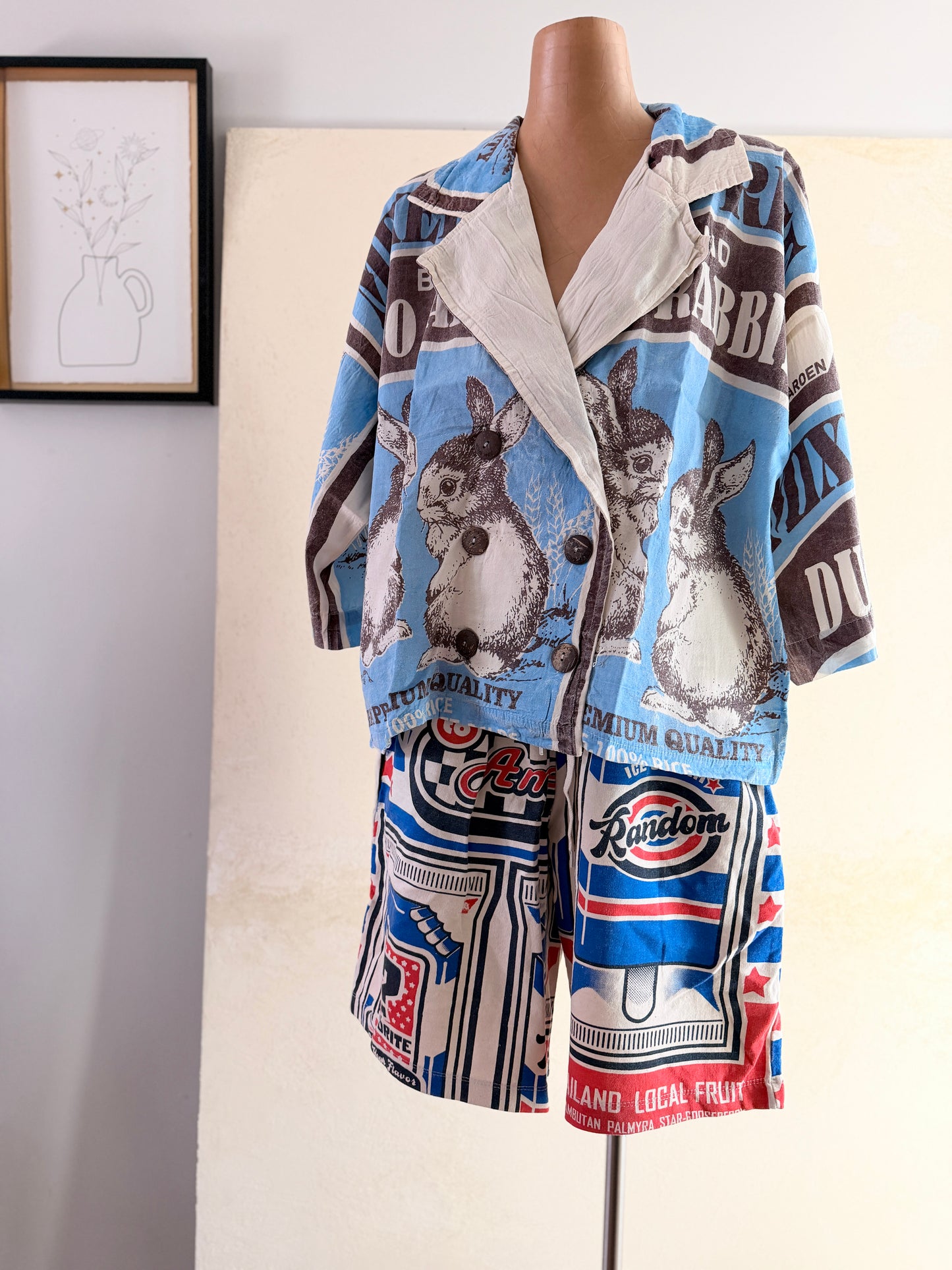 Thailand Vintage Sack Jacket – Heritage Feed Print Collection