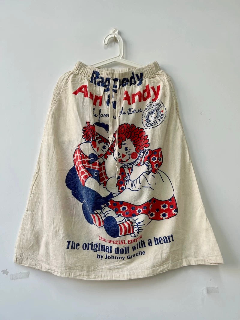 Grain Sack Cotton Skirt – One of a Kind