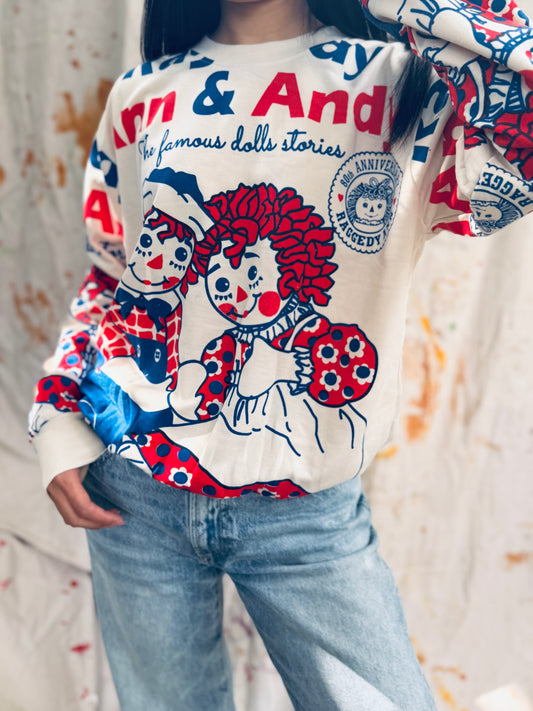 Ann & Andy Retro Graphic Sweatshirt – Vintage Story Print