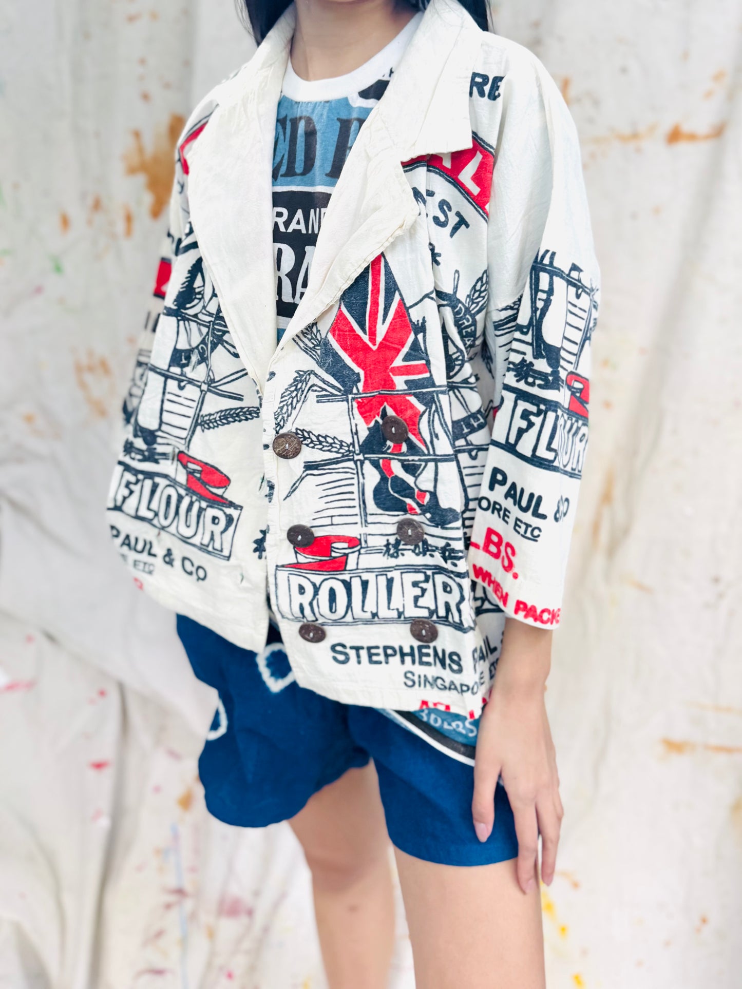Roller Flour Vintage Graphic Jacket – Union Red Edition