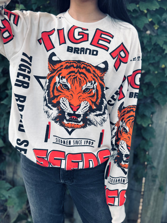 Tiger Brand Graphic Sweatshirt – Retro Seedmen Edition