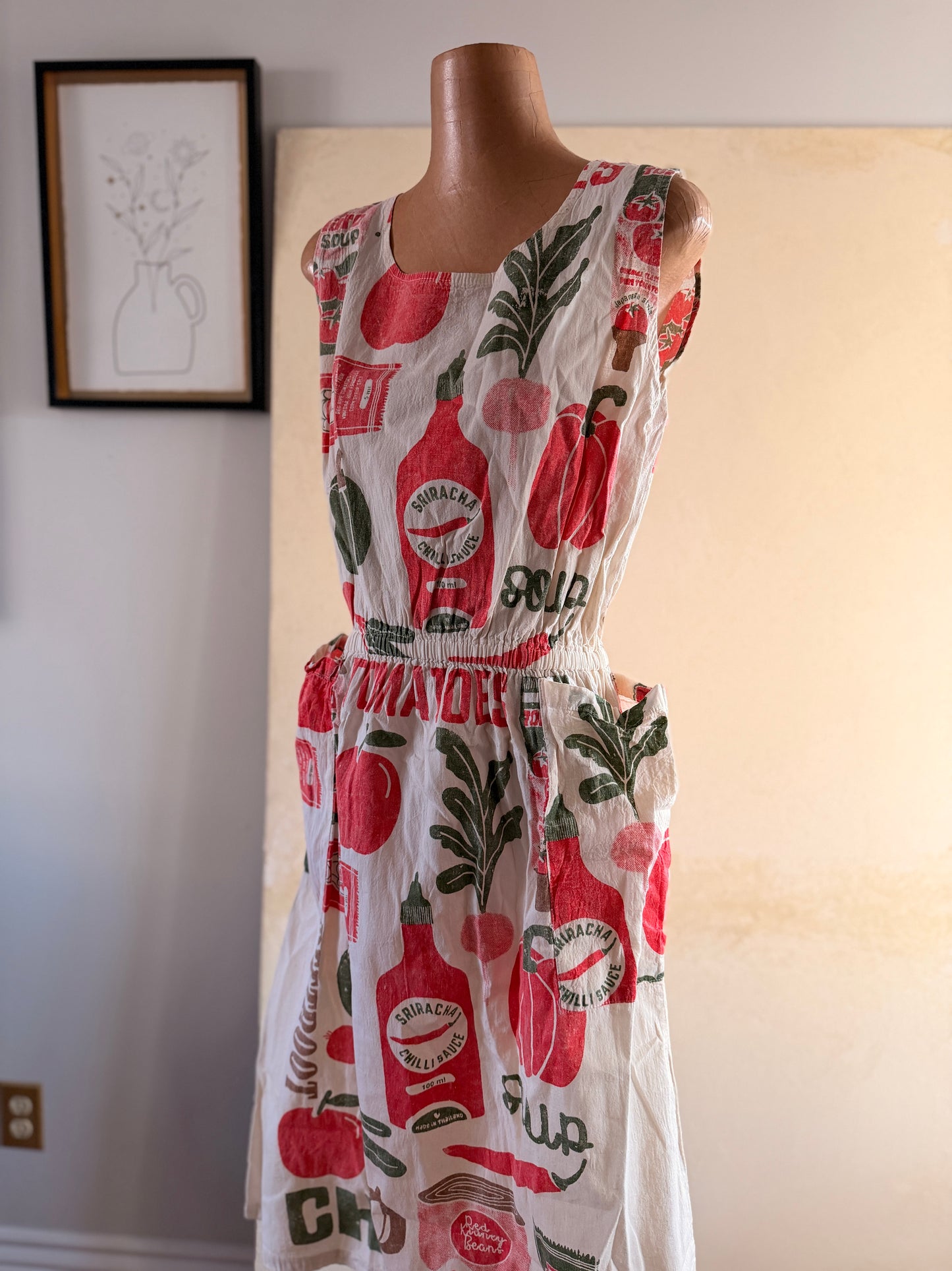 Vintage Style Sack Dress – Oversized Cotton  Dress