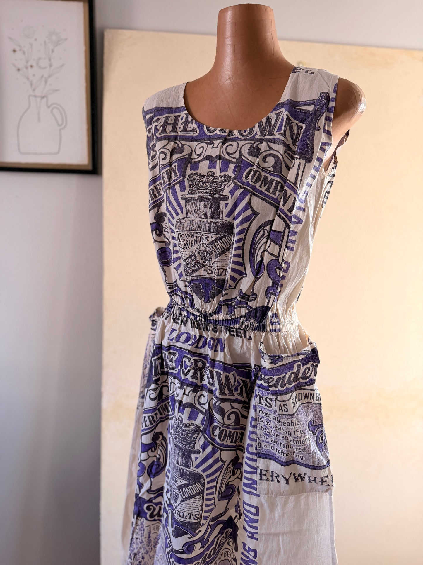 Vintage Style Sack Dress – Oversized Cotton  Dress