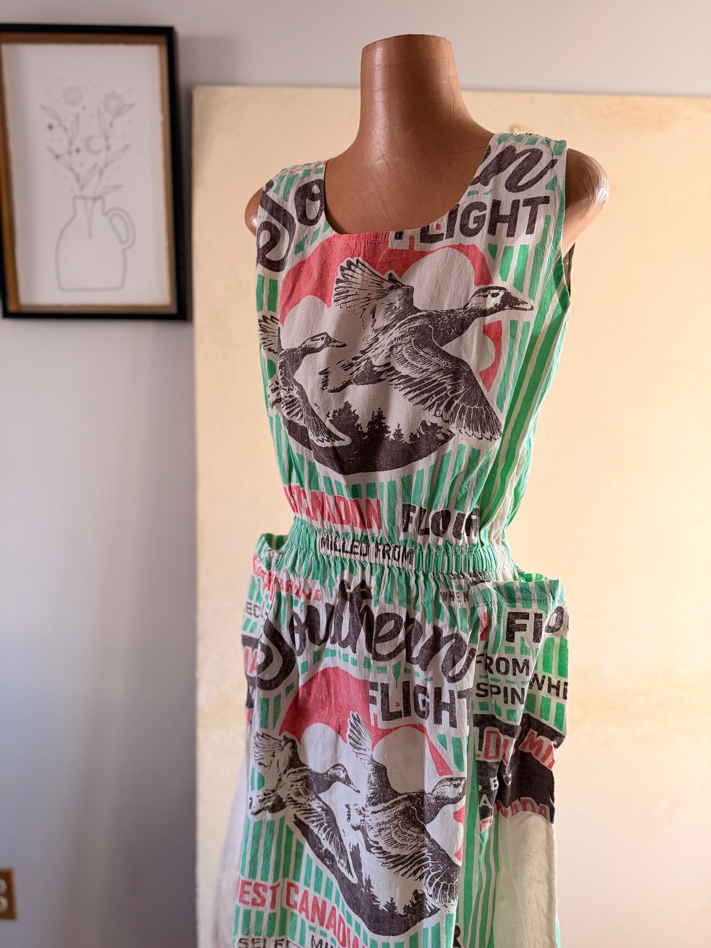 Vintage Style Sack Dress – Oversized Cotton  Dress