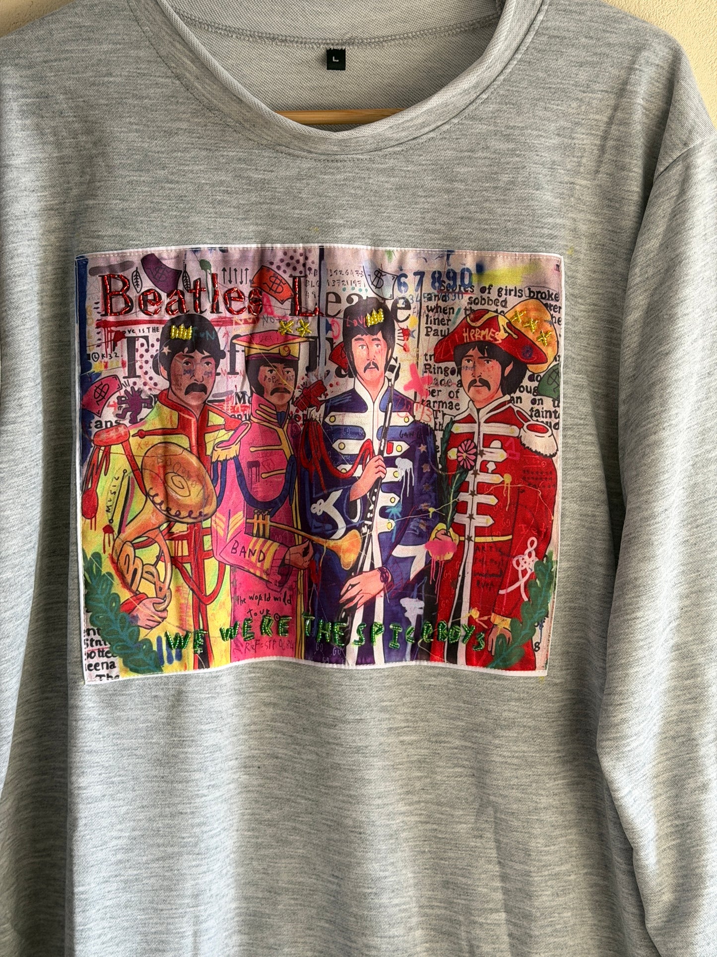 Hand Embroidered Sweatshirt – Artisan Graphic Pullover | Lightweight Cotton Blend | Made in Thailand