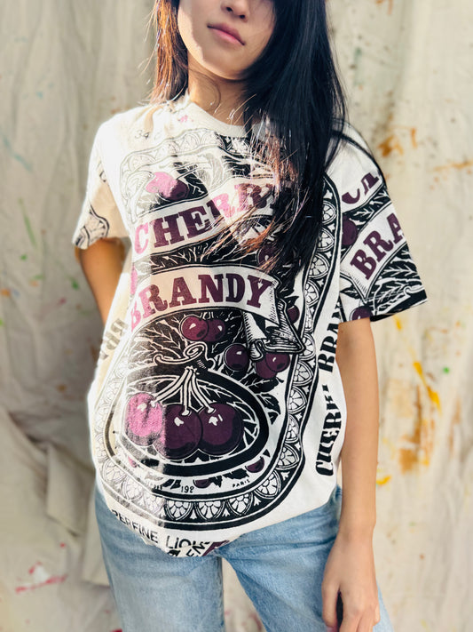 Cherry Brandy Vintage Graphic Tee – Paris Label Edition