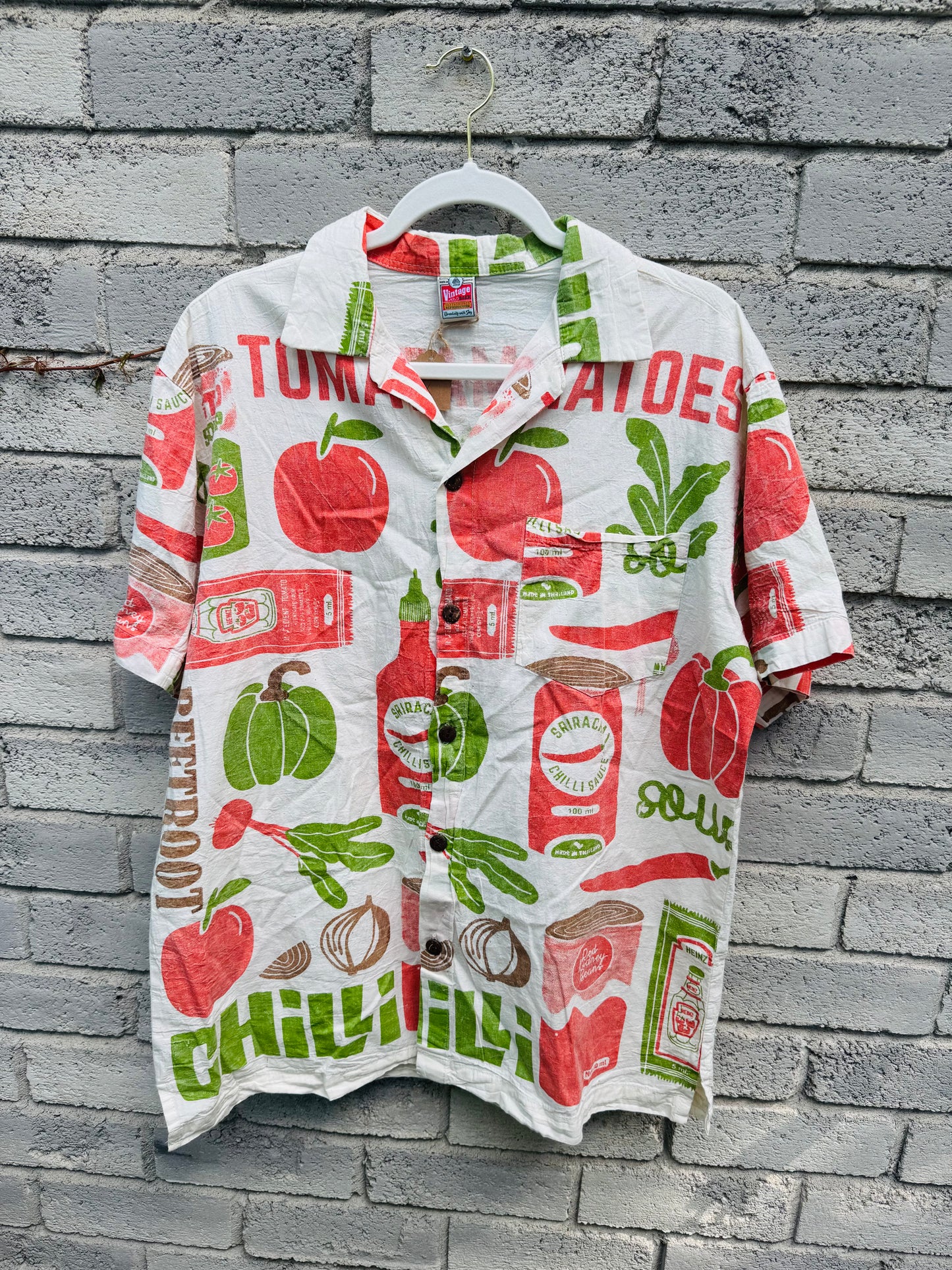 Vintage Flour Sack Print Shirt