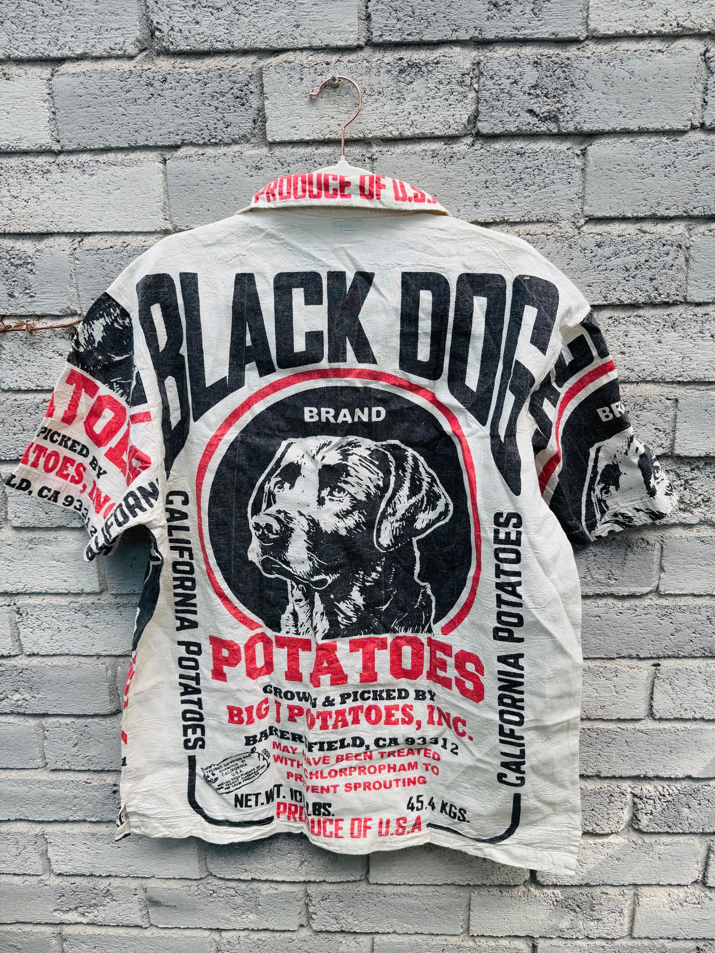 Vintage Flour Sack Print Shirt