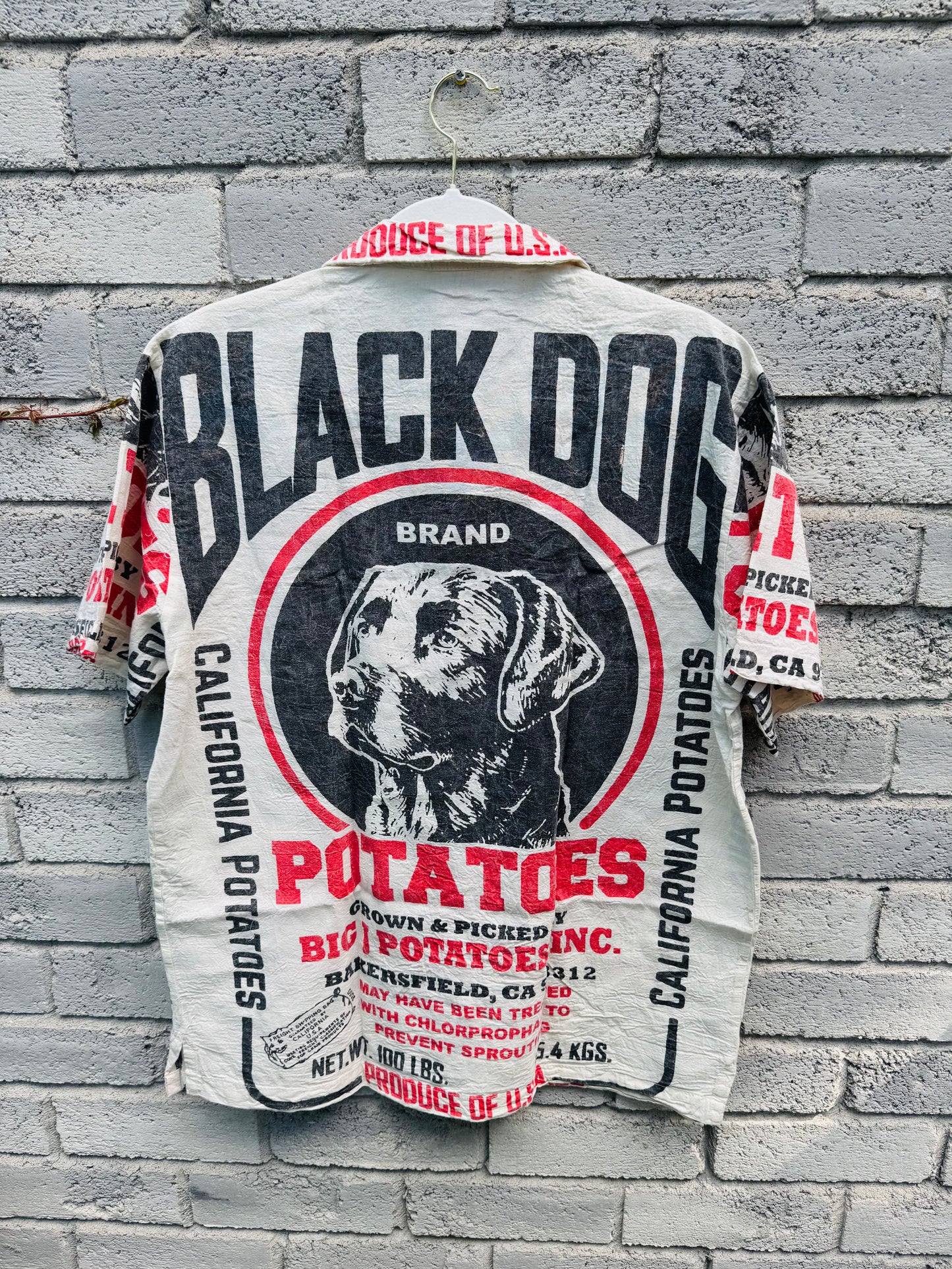 Vintage Flour Sack Print Shirt