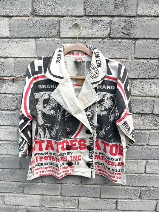 Thailand Vintage Sack Jacket – Heritage Feed Print Collection
