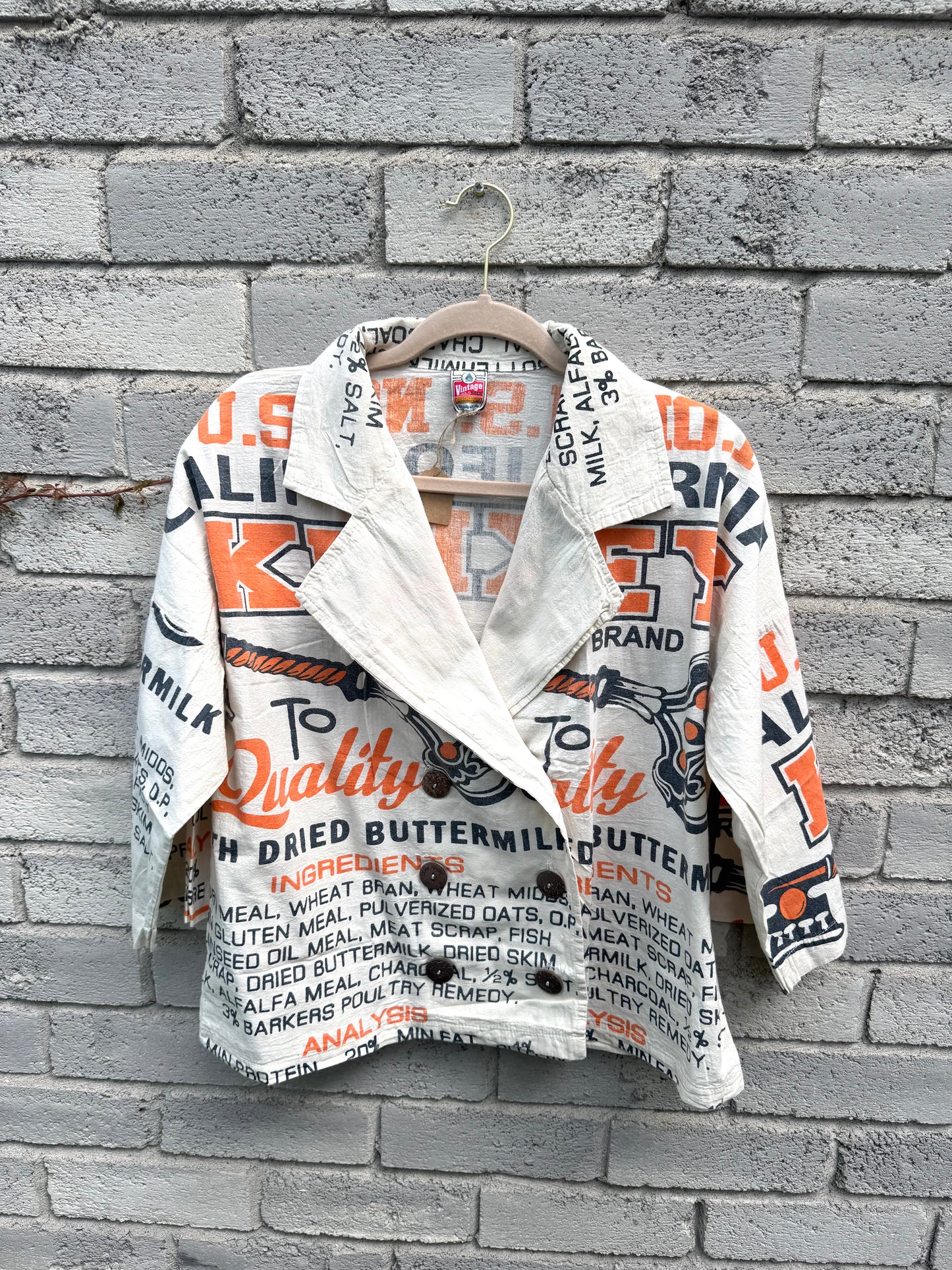 Thailand Vintage Sack Jacket – Heritage Feed Print Collection