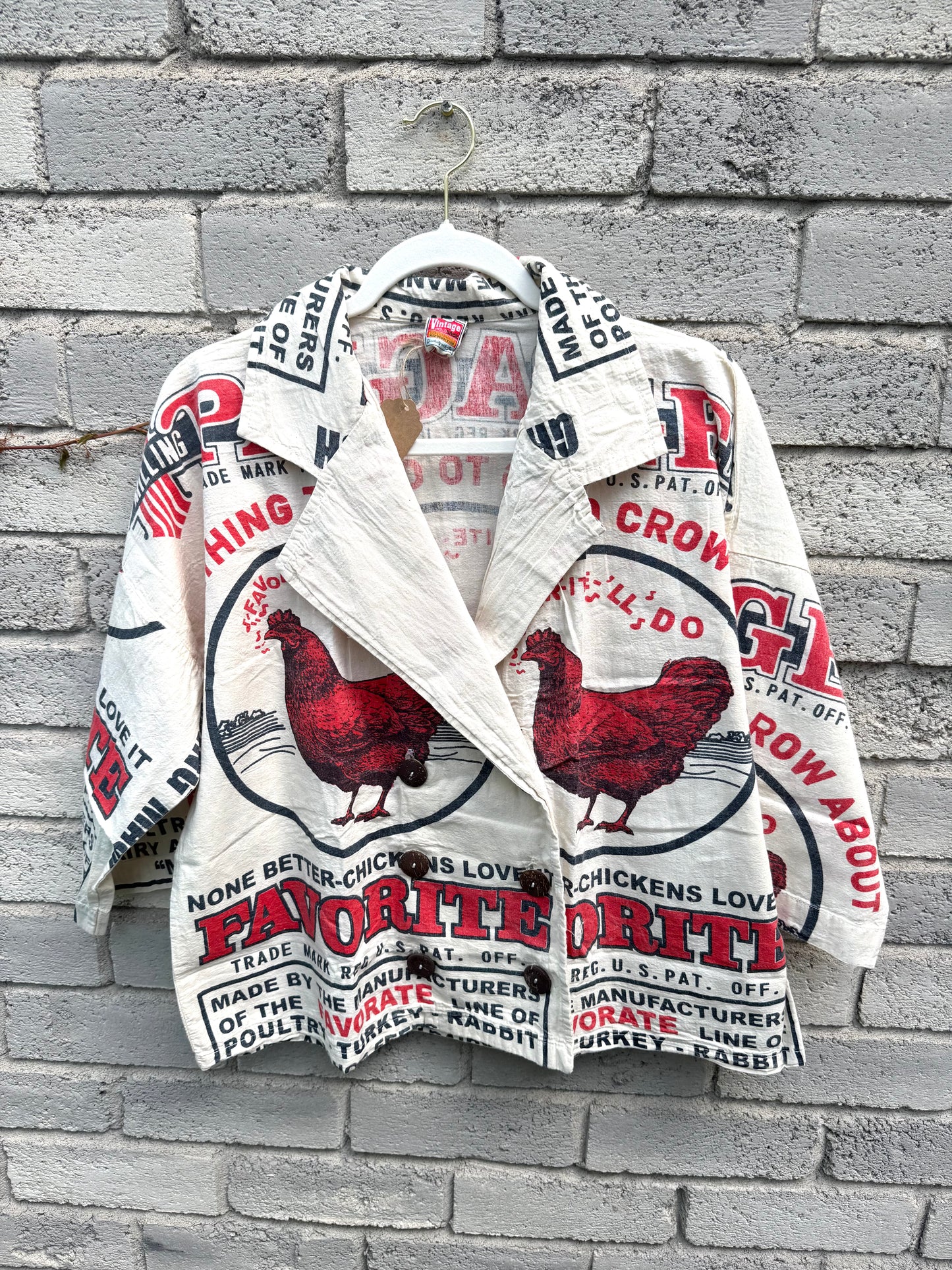 Thailand Vintage Sack Jacket – Heritage Feed Print Collection