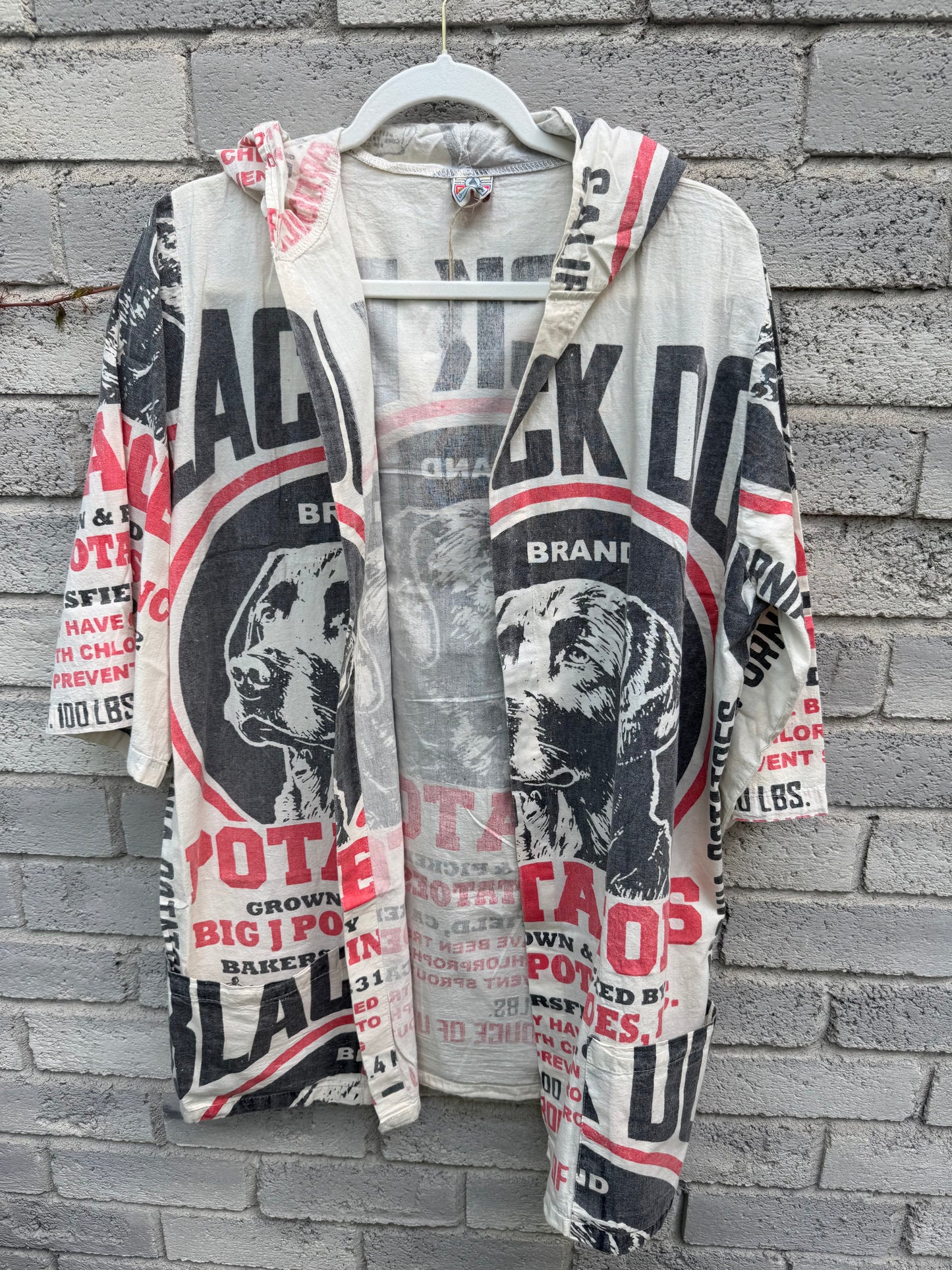 Thailand Vintage Sack Hooded Coat – Mixed Print Collection