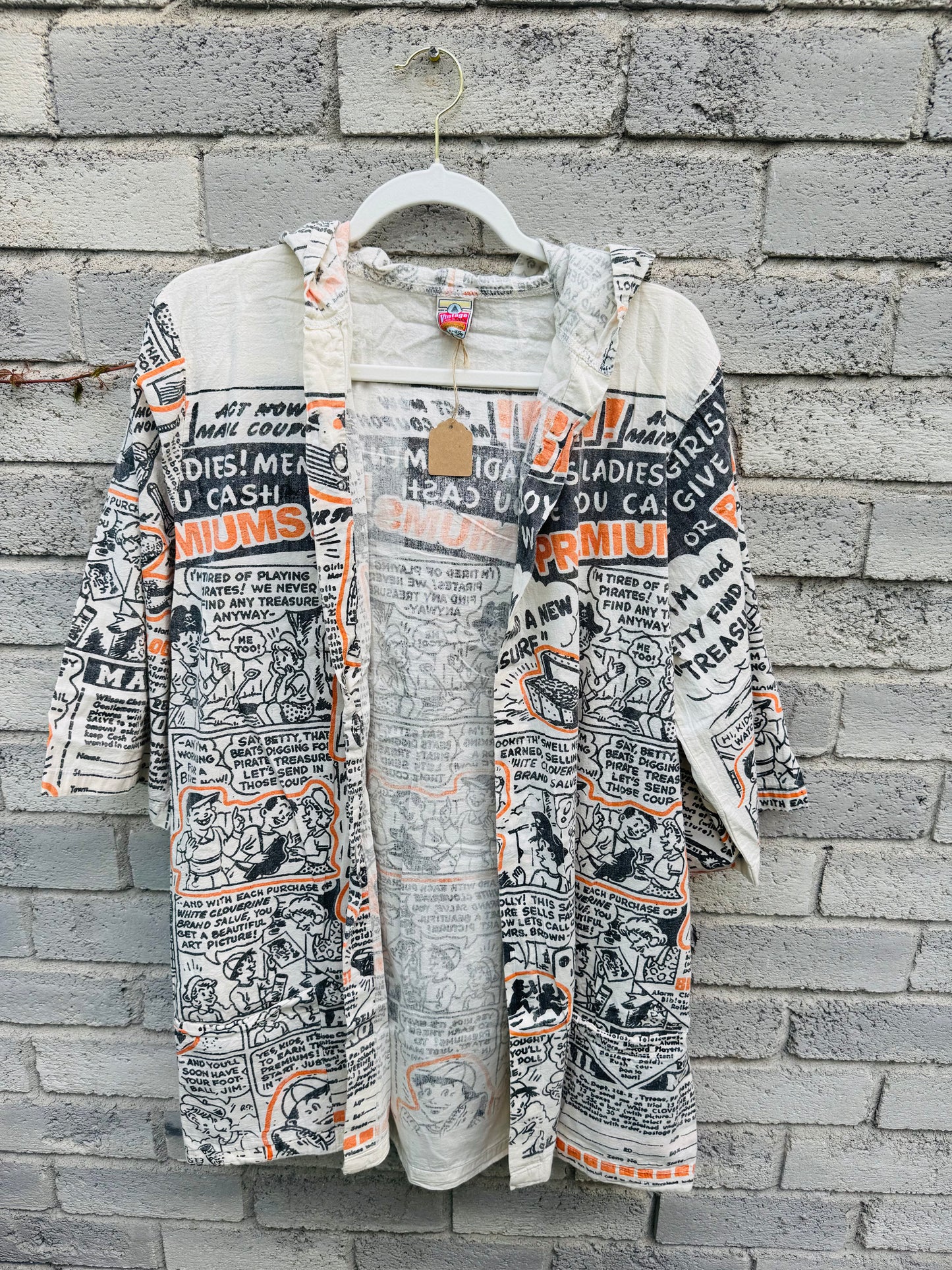 Thailand Vintage Sack Hooded Coat – Mixed Print Collection