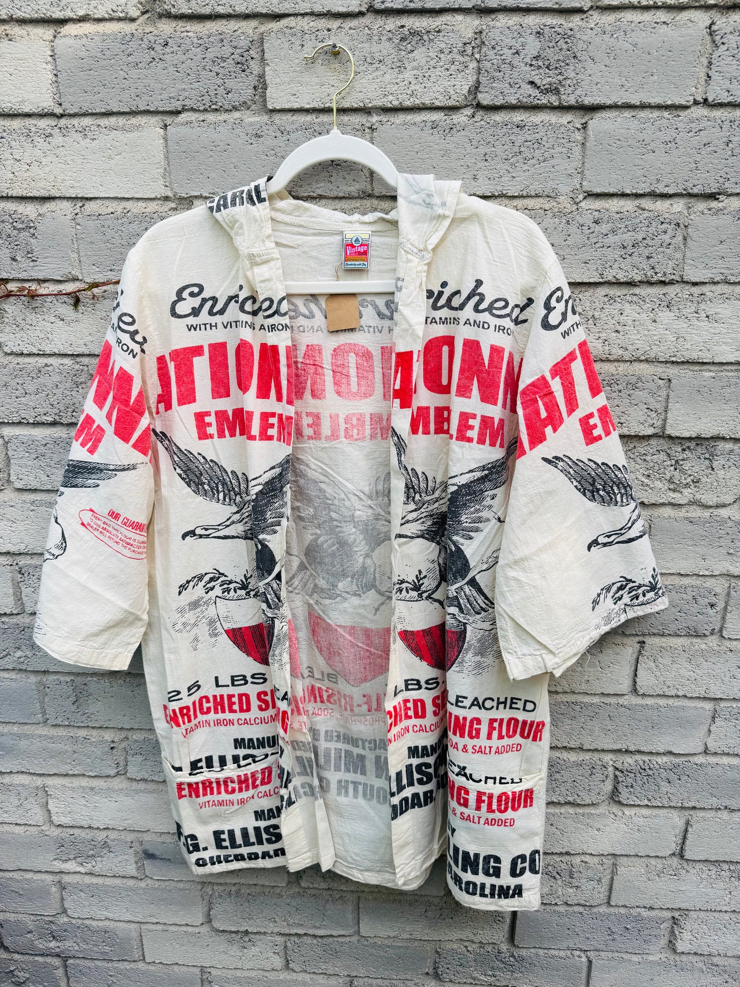 Thailand Vintage Sack Hooded Coat – Mixed Print Collection