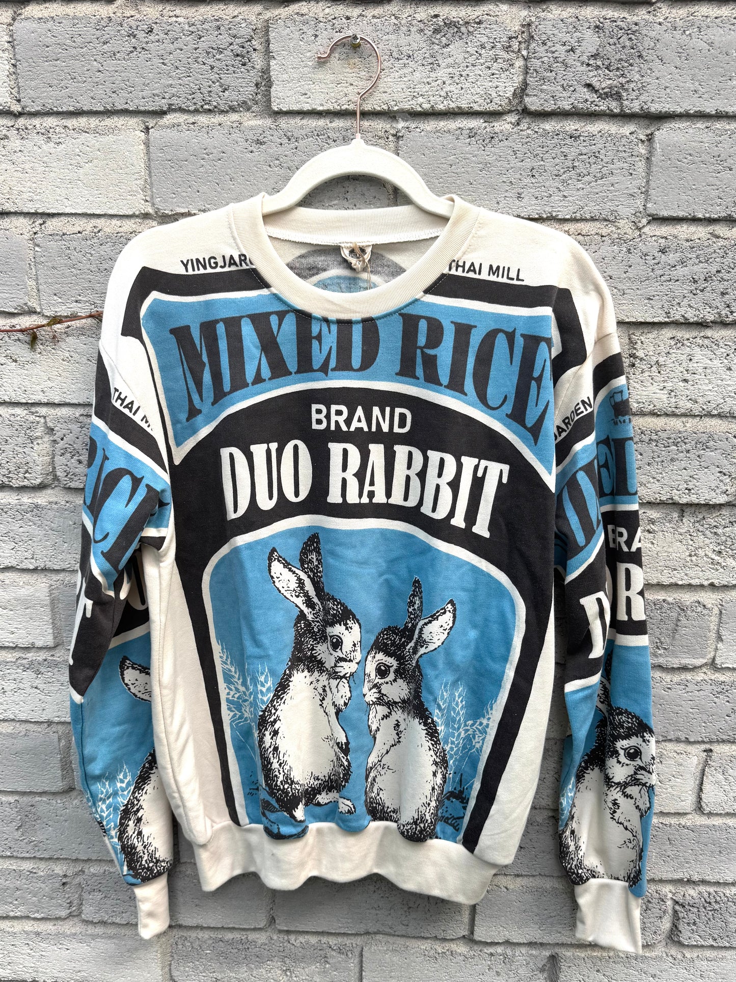 Thailand Sack Edit – “Duo Rabbit” Graphic Sweatshirt