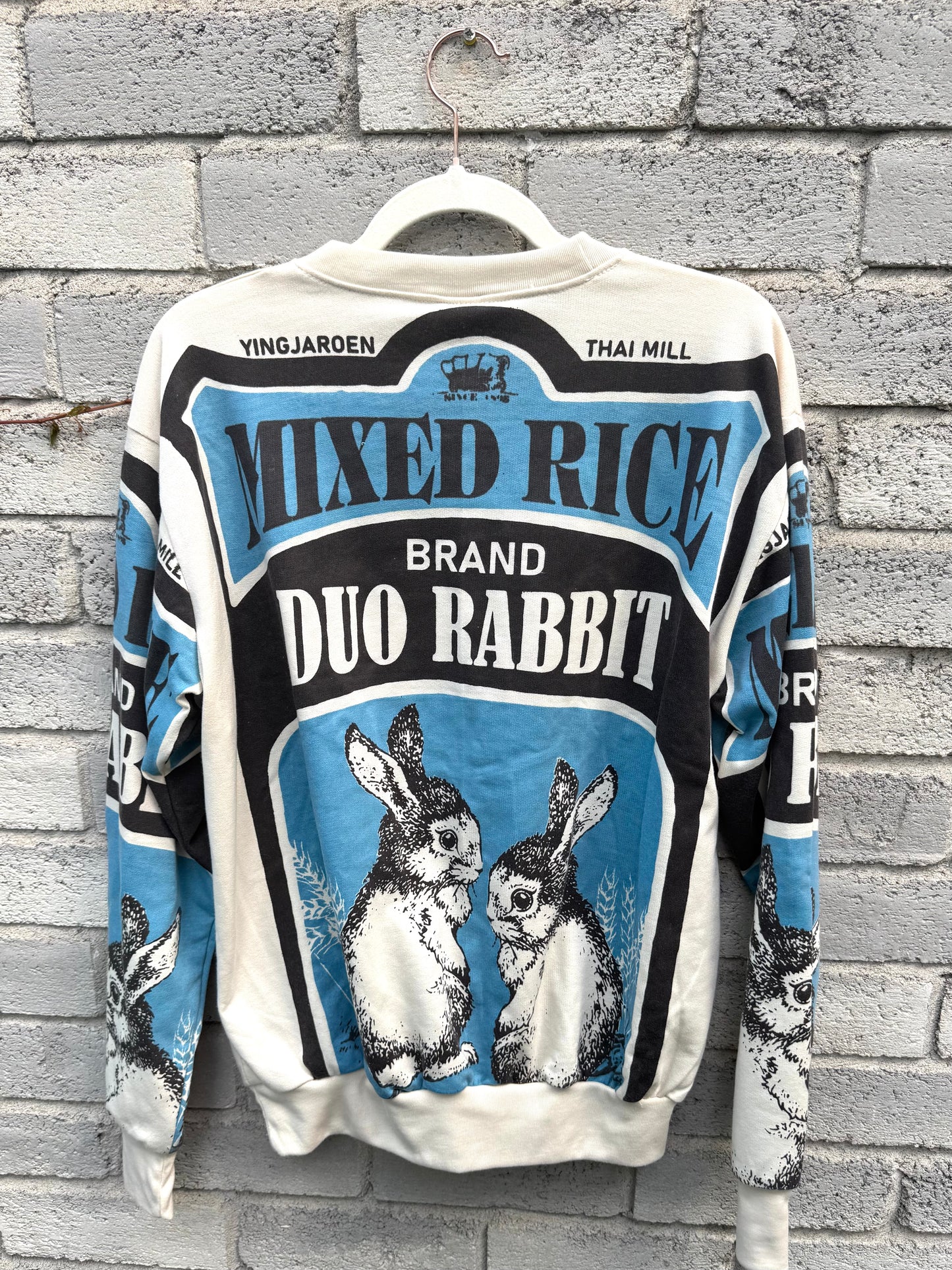 Thailand Sack Edit – “Duo Rabbit” Graphic Sweatshirt