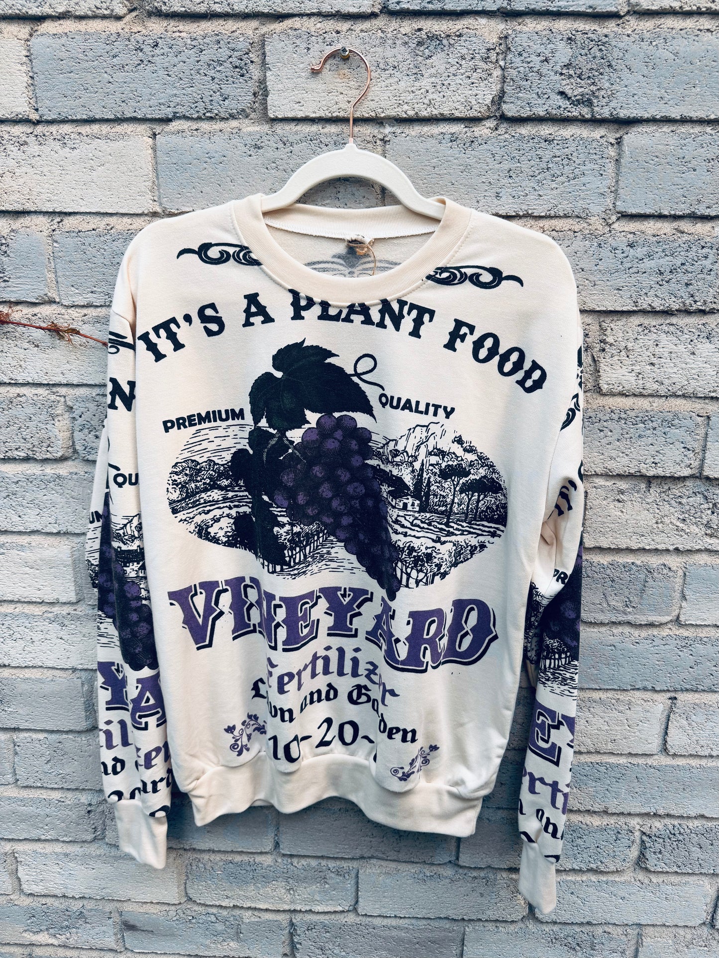 Thailand Sack Edit – “Vineyard” Graphic Sweatshirt