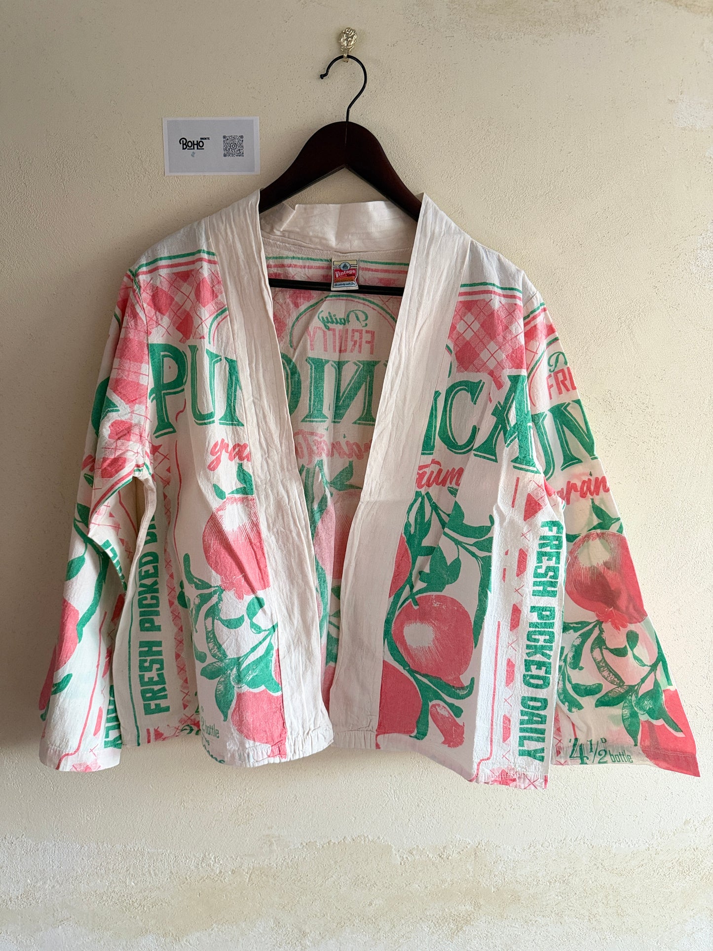 Thai Cotton Kimono Jacket – Vintage multi Prints