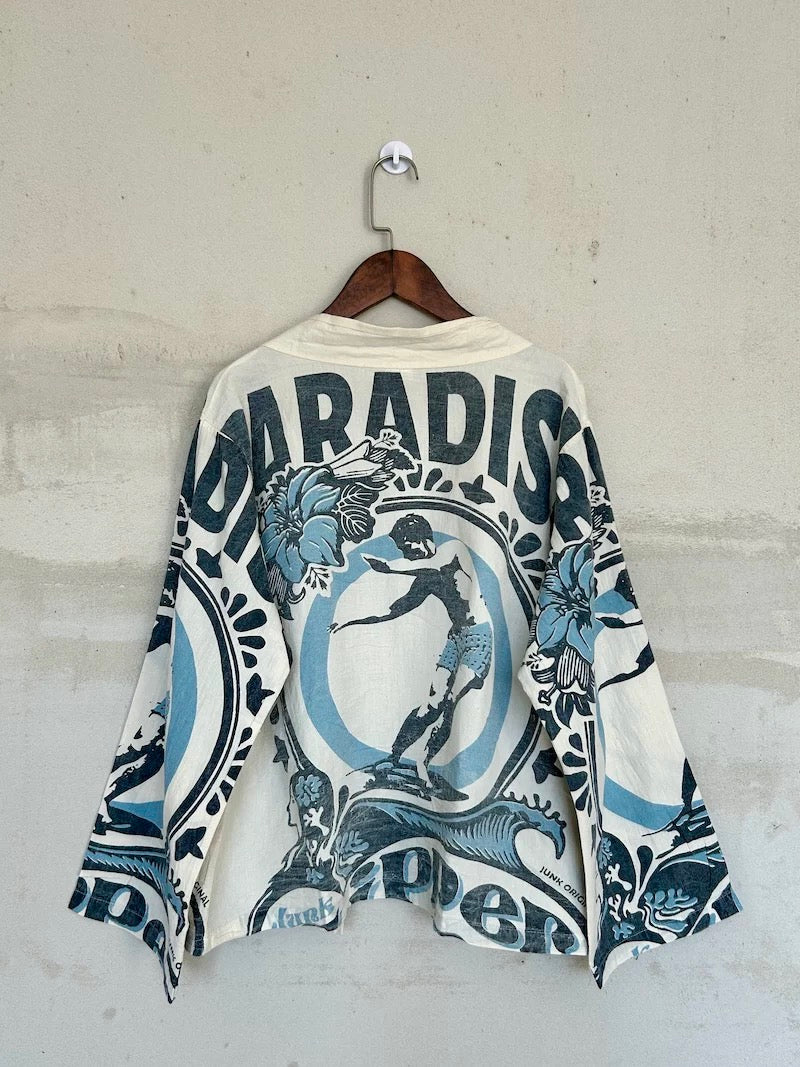 Thai Cotton Kimono Jacket – Vintage multi Prints