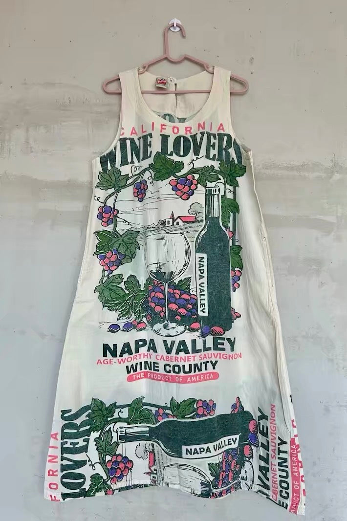 Vintage MIX Graphic Washed Cotton Dress