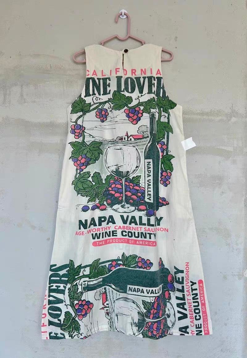 Vintage MIX Graphic Washed Cotton Dress