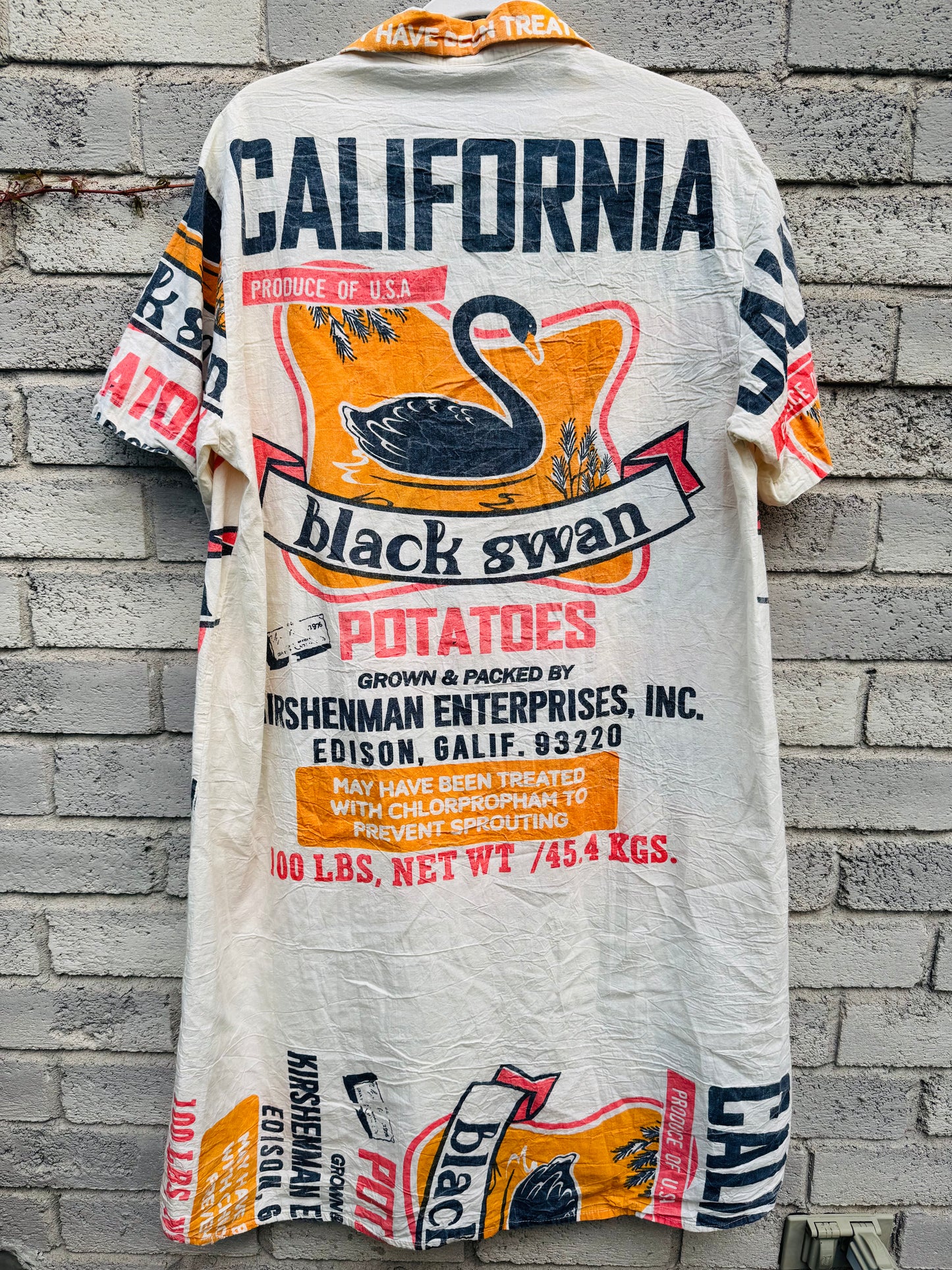 Vintage Print Washed Cotton Shirt‑Dress – Wear Solo or as a Layer