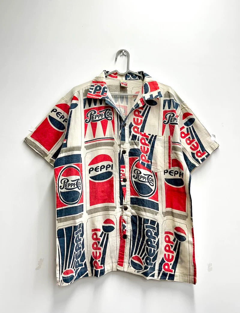 Thai Vintage Sack Bag Shirts –Retro Art Print Cotton Shirts (XL/XXL | Exclusive for BoHo Bronte