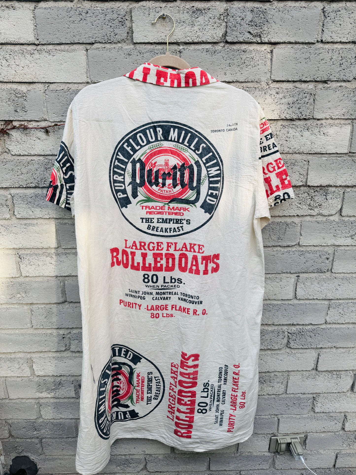 Vintage Print Washed Cotton Shirt‑Dress – Wear Solo or as a Layer