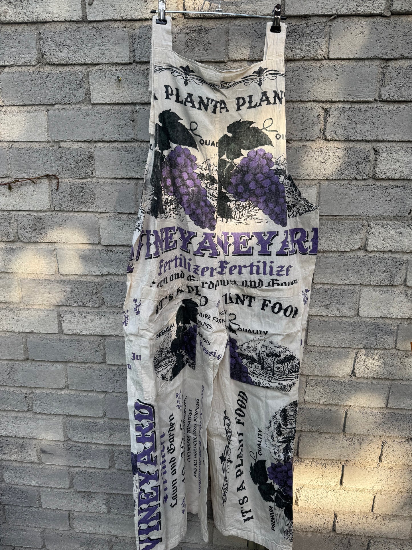 Mixed Prints Washed Cotton Overalls – Oversized