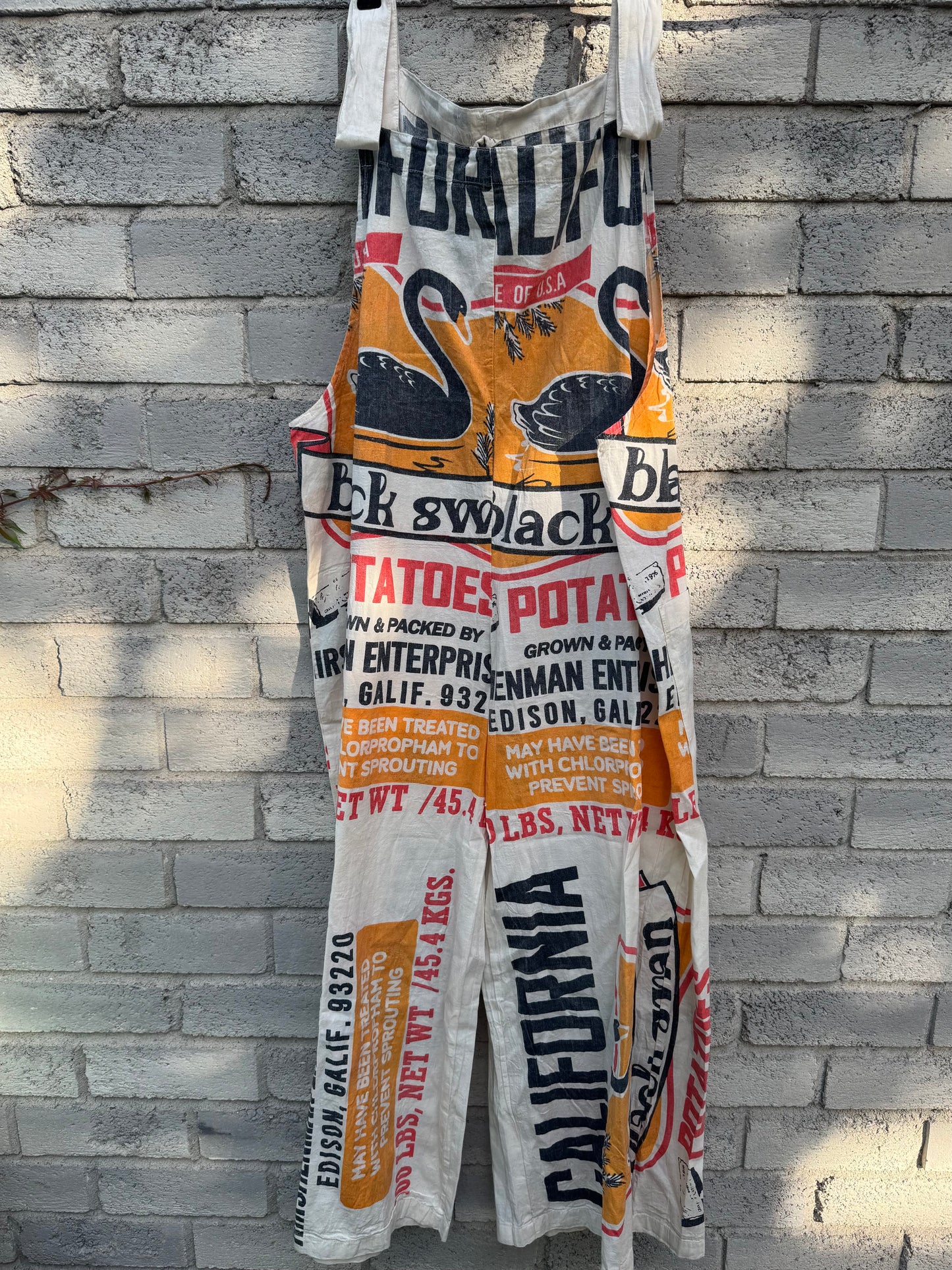 Mixed Prints Washed Cotton Overalls – Oversized