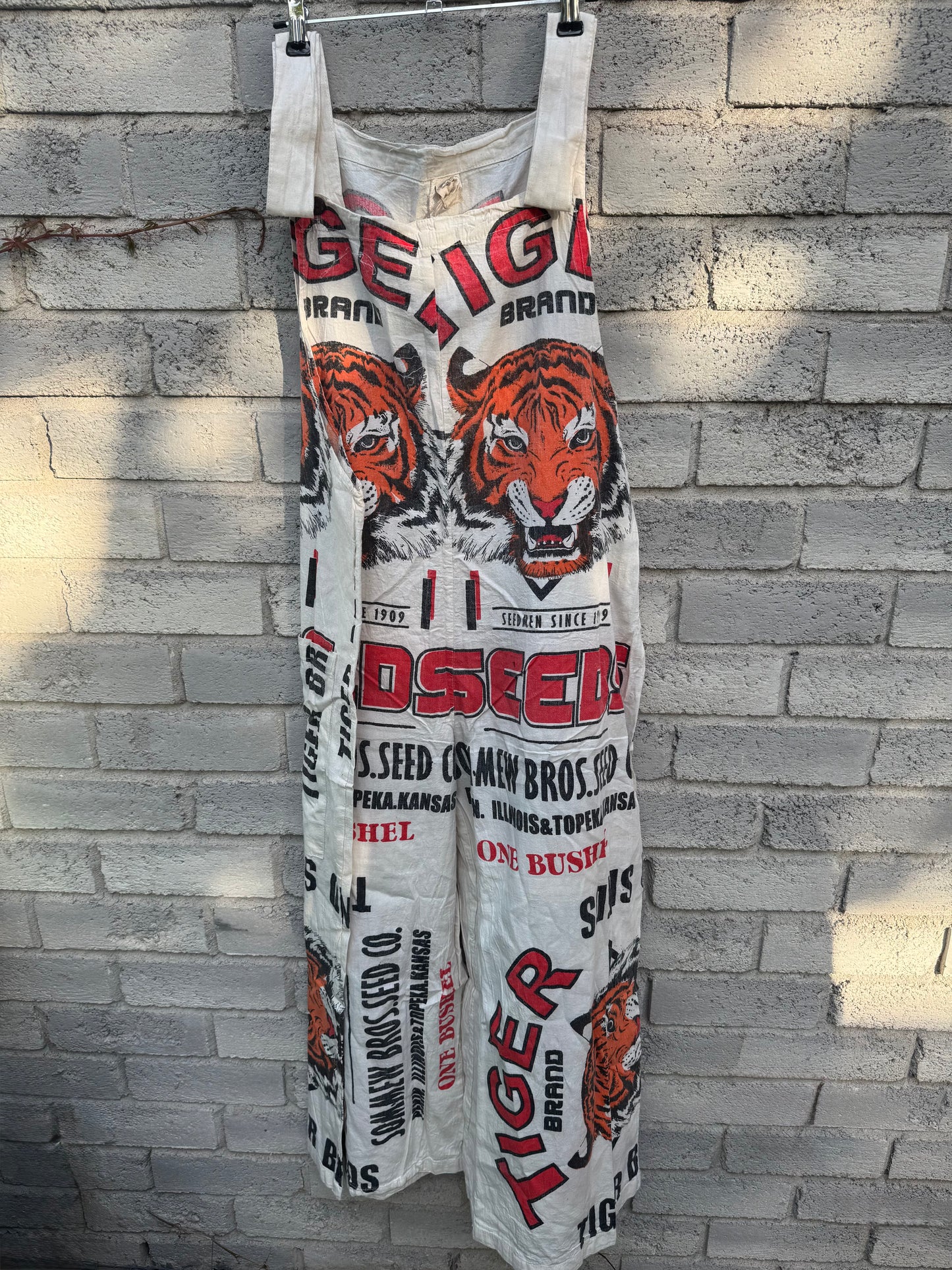 Mixed Prints Washed Cotton Overalls – Oversized