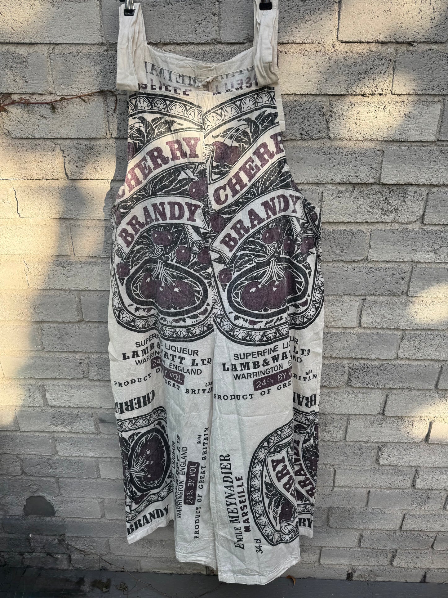 Mixed Prints Washed Cotton Overalls – Oversized