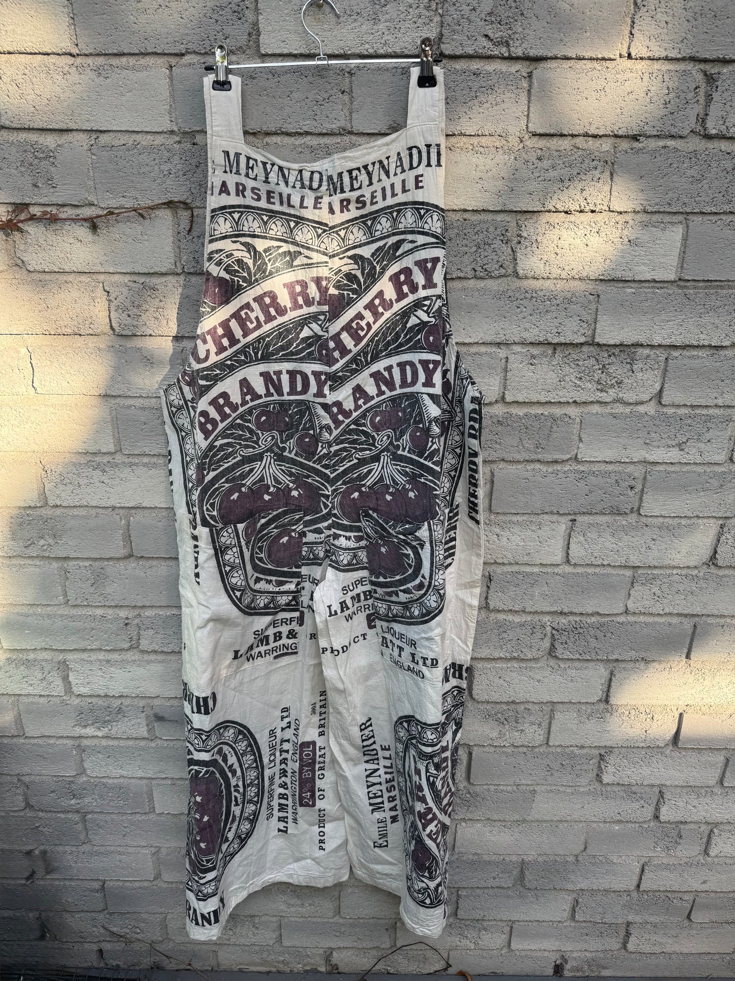 Mixed Prints Washed Cotton Overalls – Oversized