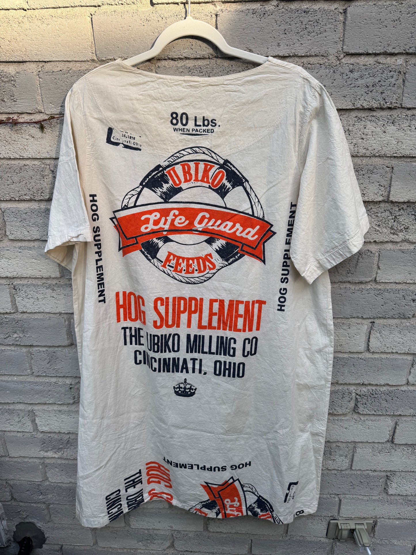 Vintage Vineyard Print Washed Cotton Dress