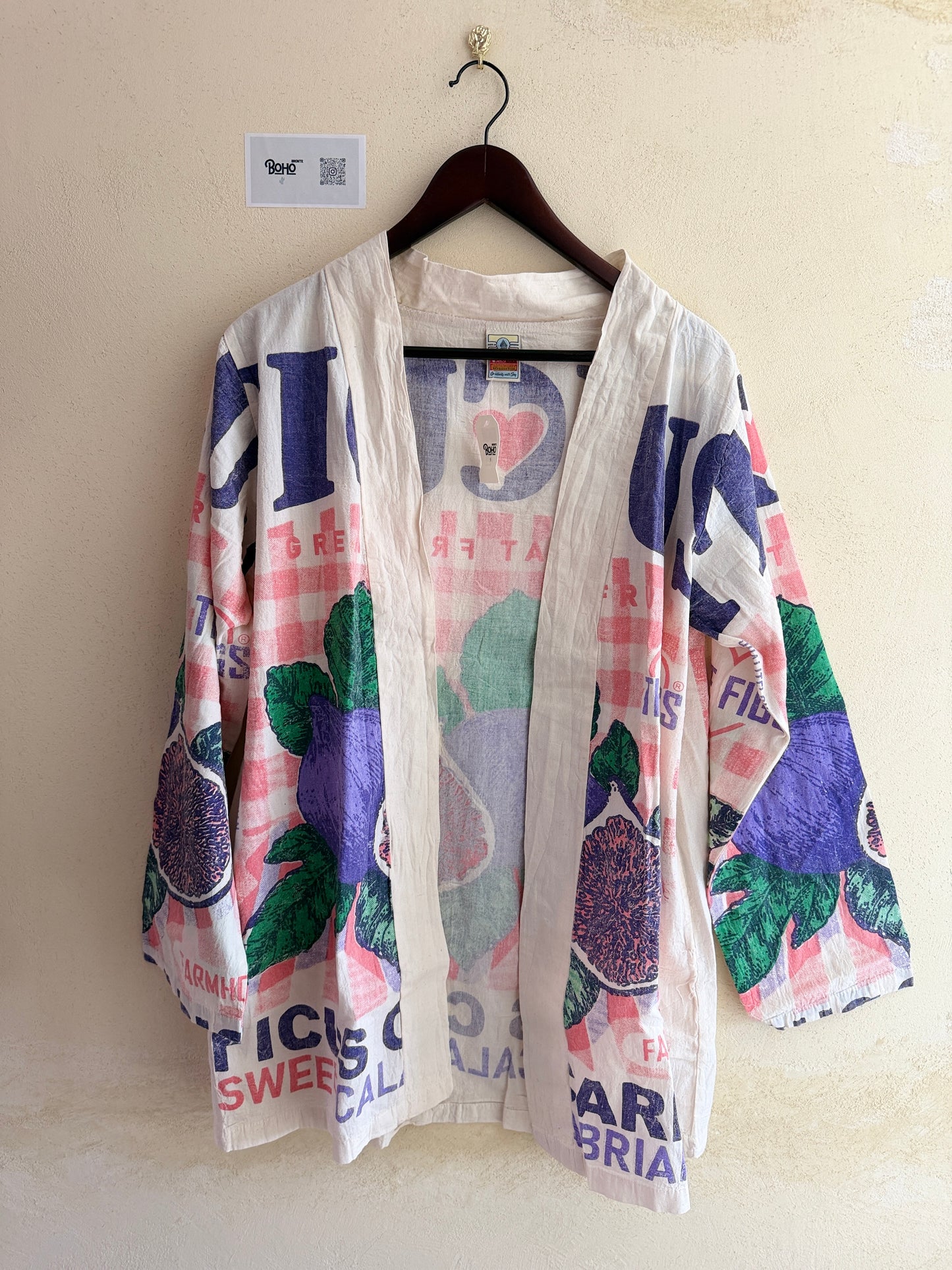 Thai Cotton Kimono Jacket – Vintage multi Prints