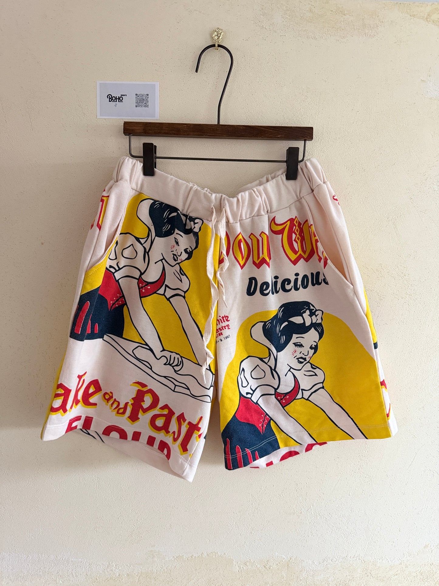 Vintage Thai Cotton Shorts – Retro Graphic Prints