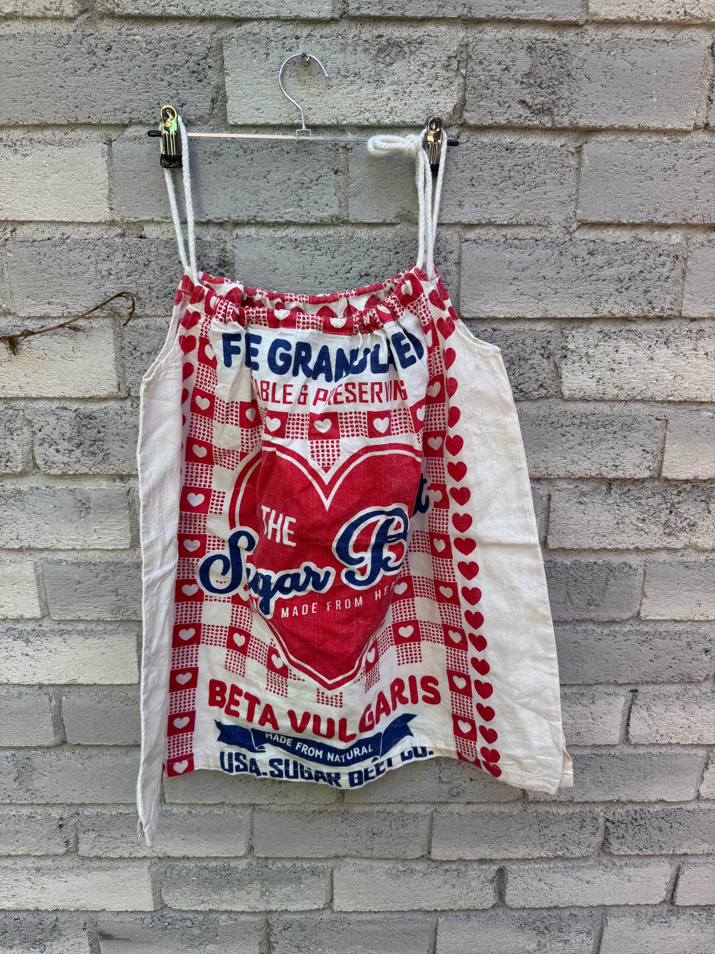 Vintage Cupid Print Washed Cotton Cami