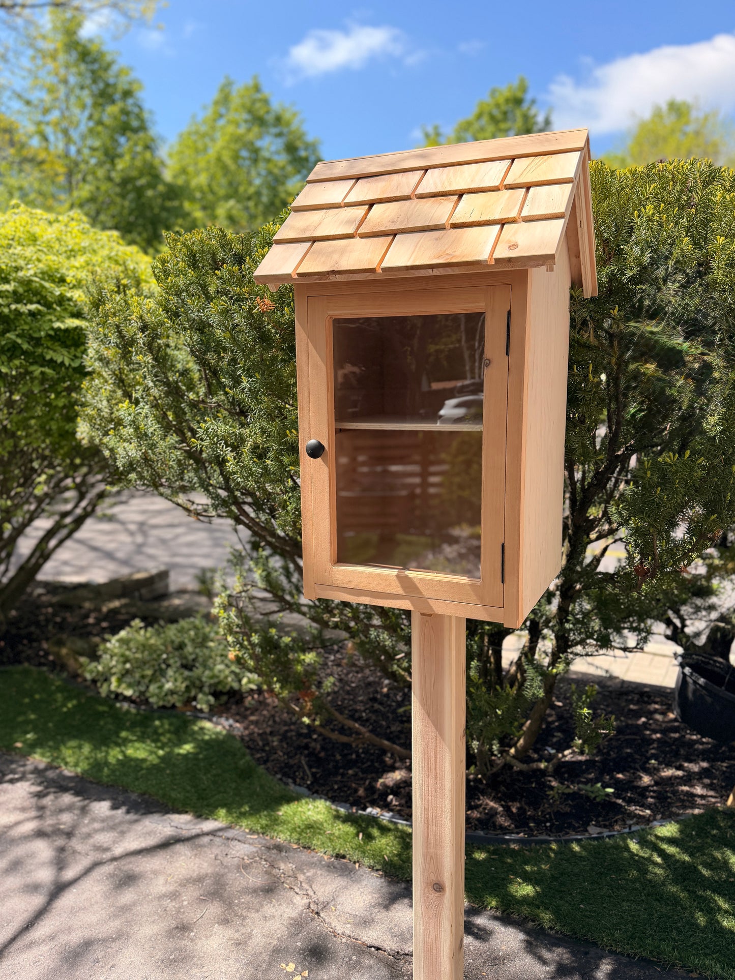 Handcrafted Cedar Little Free Library | Storybook Cottage Style | Oakville Built