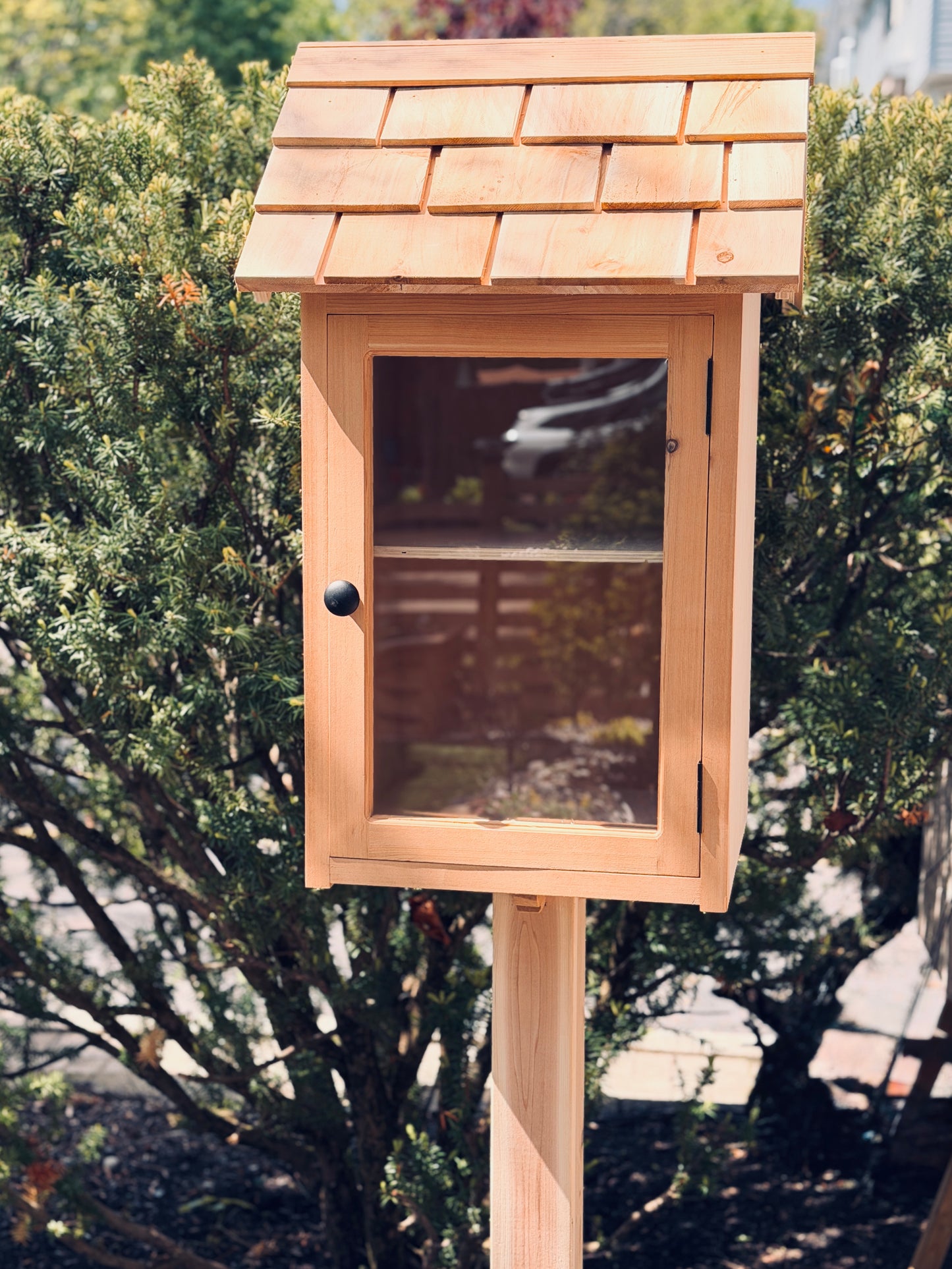 Handcrafted Cedar Little Free Library | Storybook Cottage Style | Oakville Built