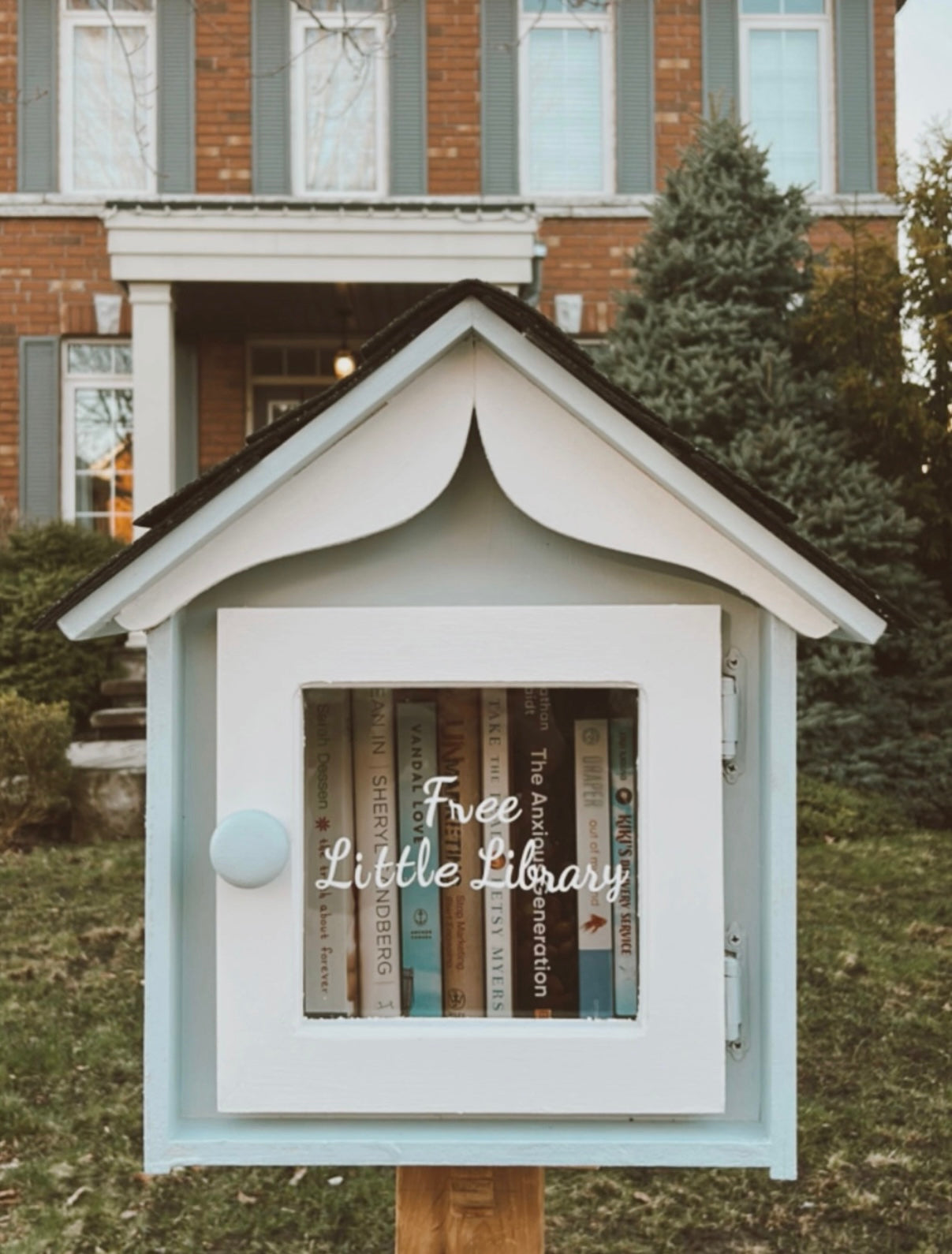 The “Little Free Library” – Handcrafted  Book House