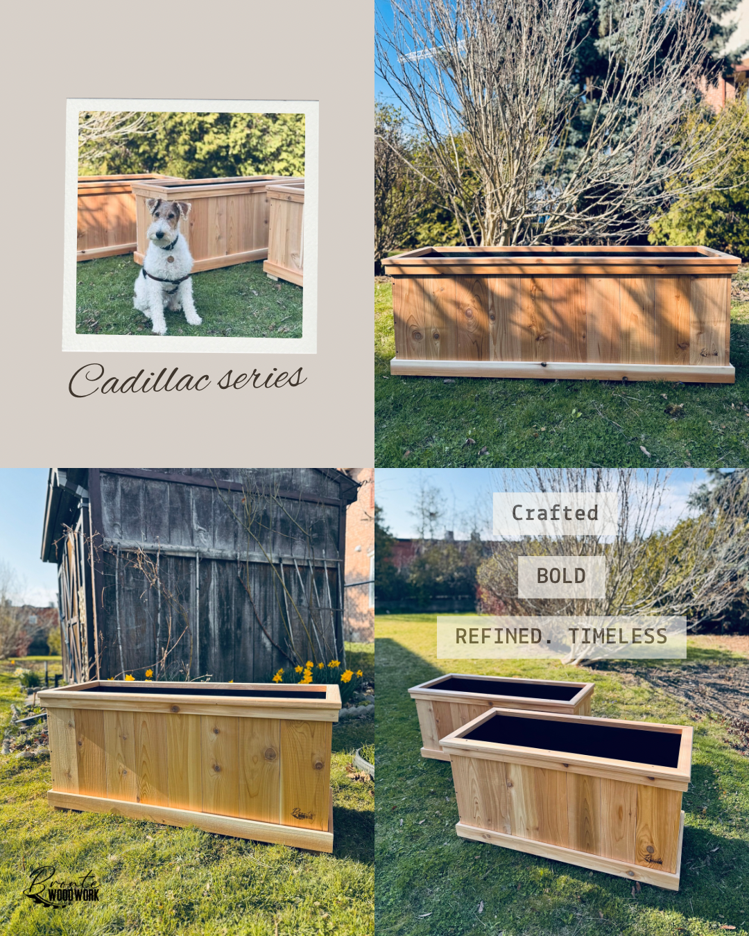 Cadillac Series – Premium Cedar Ground Planters