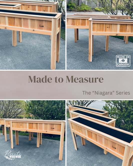 Niagara Series – Made to Measure Cedar Planter(Starting at $200) for custom sizes
