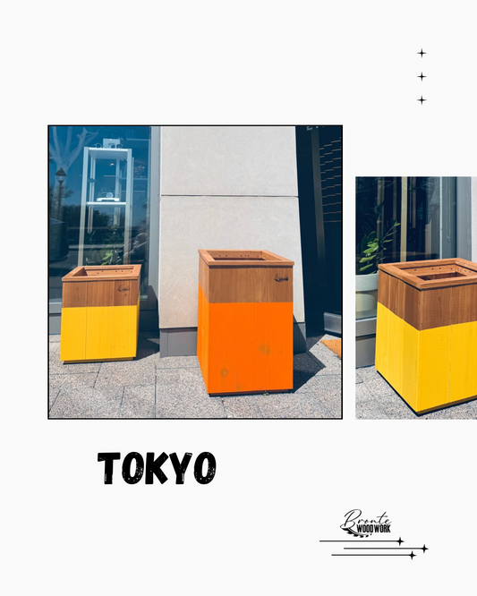 Tokyo Luxe – Handcrafted Cedar Planters (Pair)