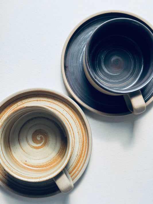 Spiral  Mug + Saucer | BoHo Bronte Exclusive