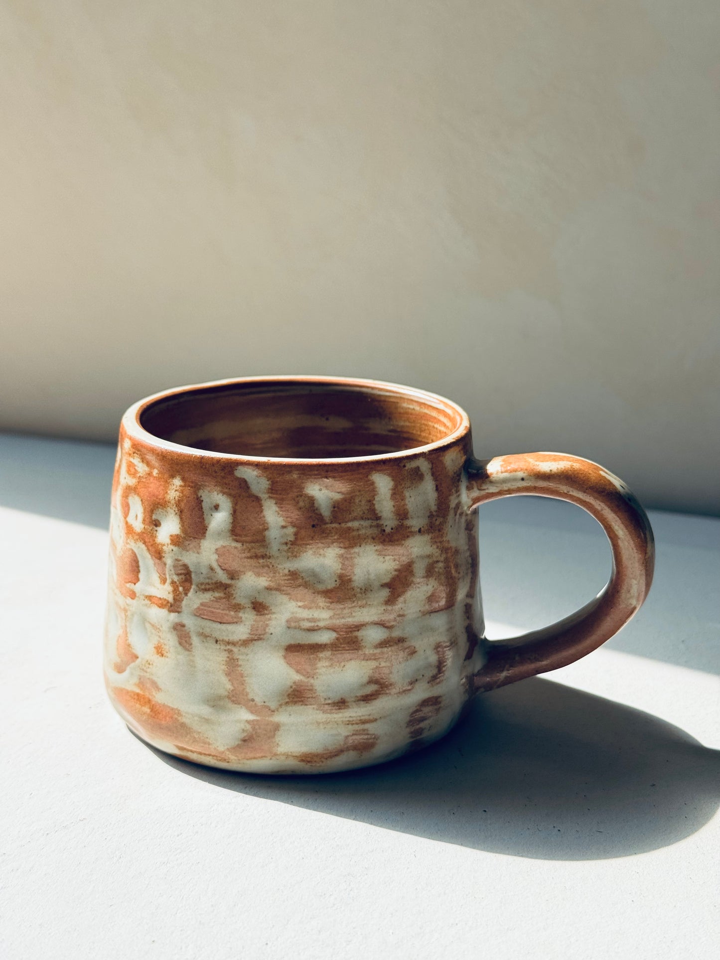 Wabi-Sabi Ceramic Mug + Wooden Saucer | BoHo Bronte Exclusive