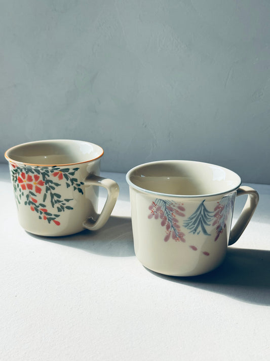 Hand-Painted Flower Mug | BoHo Bronte Exclusive