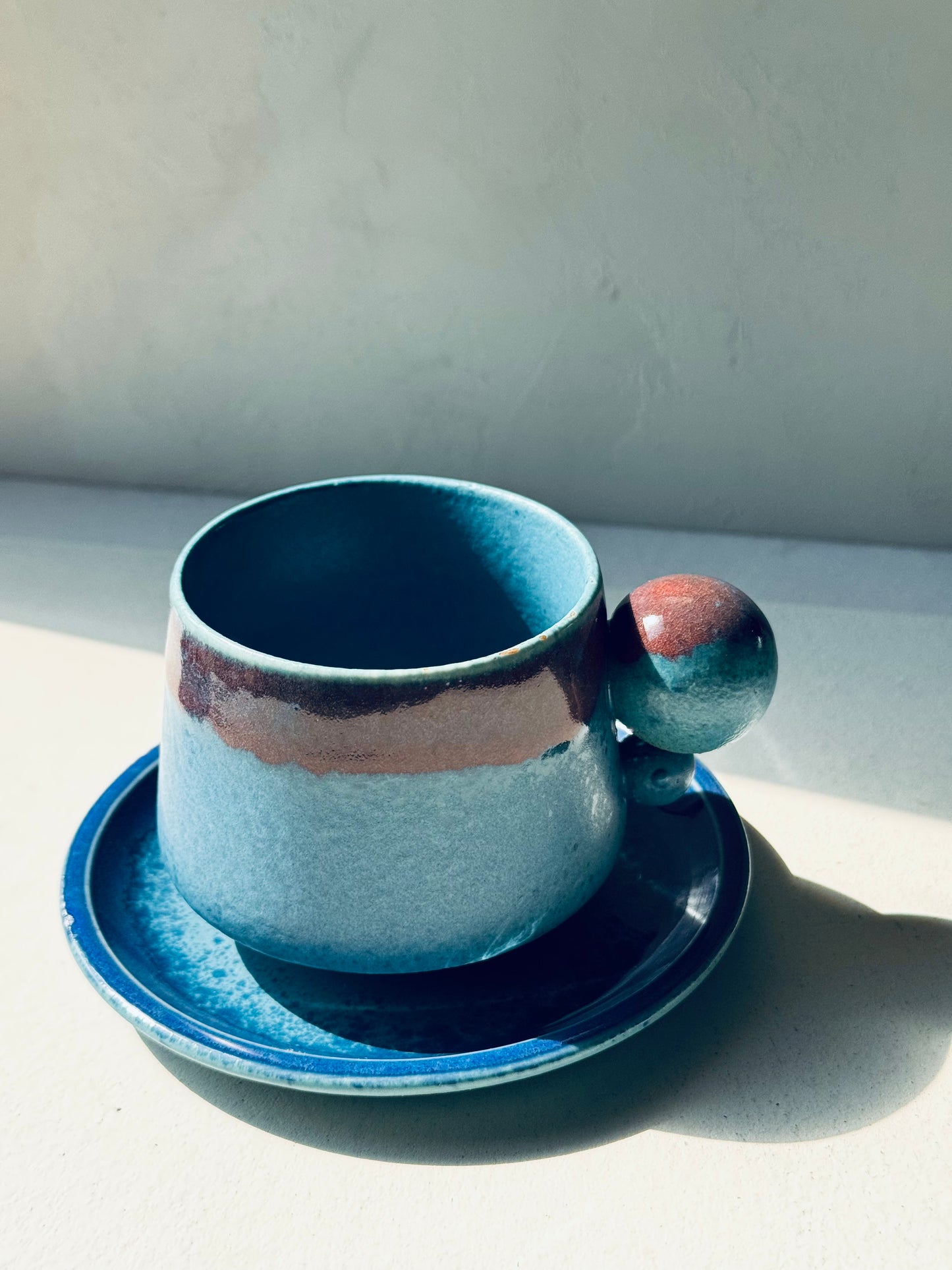 Orbit Series – Ceramic Mug + Saucer | BoHo Bronte Exclusive