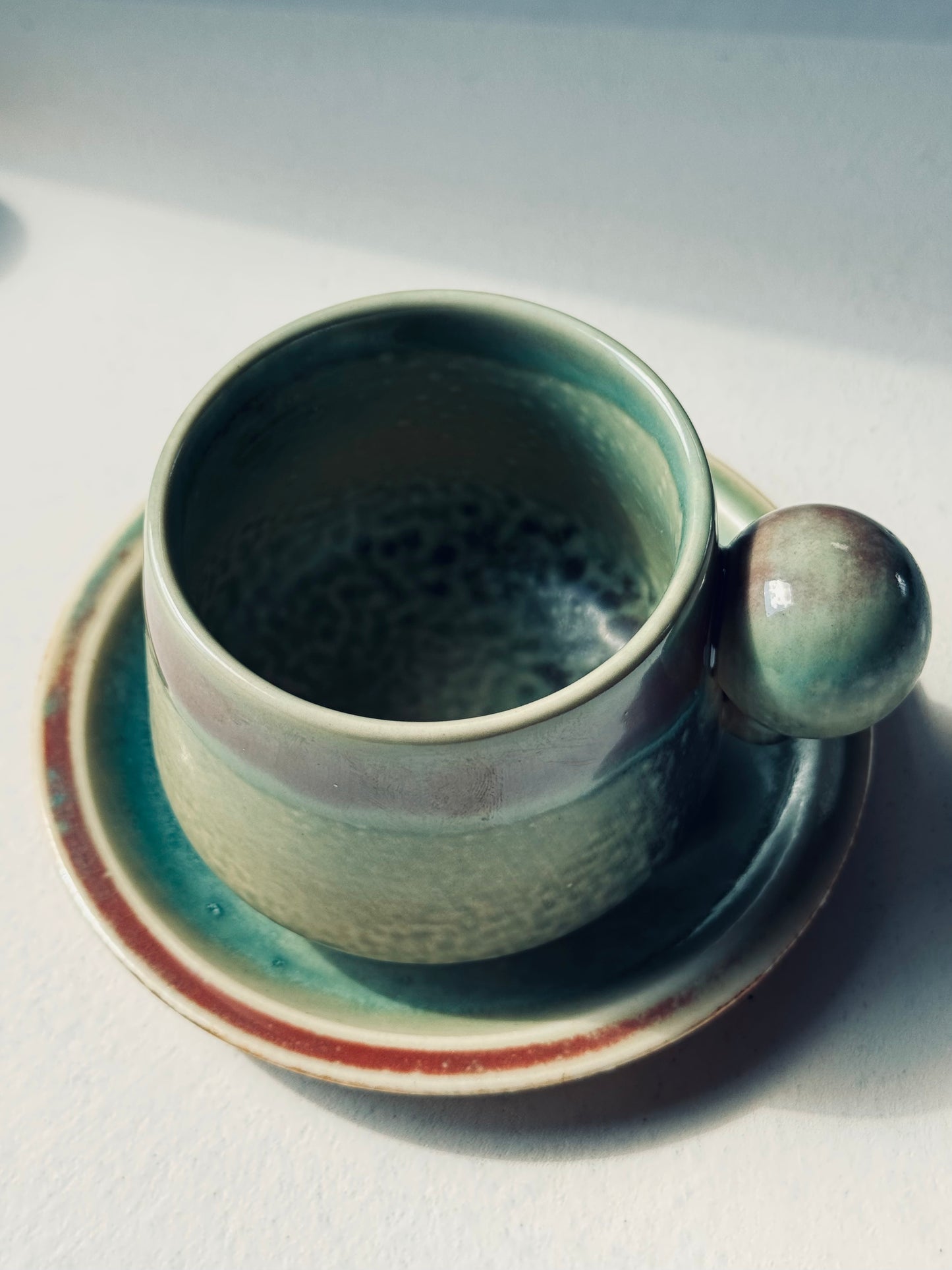 Orbit Series – Ceramic Mug + Saucer | BoHo Bronte Exclusive