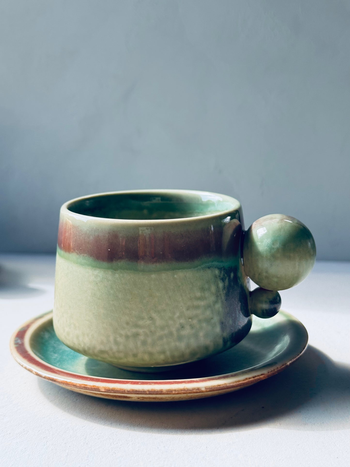 Orbit Series – Ceramic Mug + Saucer | BoHo Bronte Exclusive